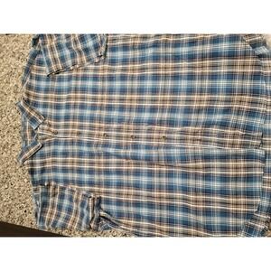 CE SCHMIDT‎ WORKWEAR Plaid Button Down Shirt SSleeve Mens 3XL Cotton Polyester